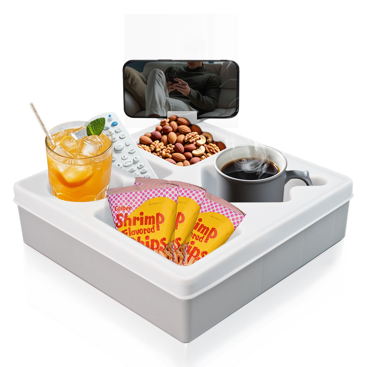 [Wishokok] Couch Cup Holder Tray