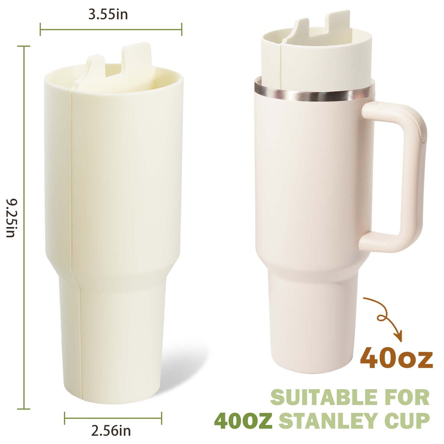 Stanley I Two-in-One Beverage Separator（Silicone Liner）（Beige）