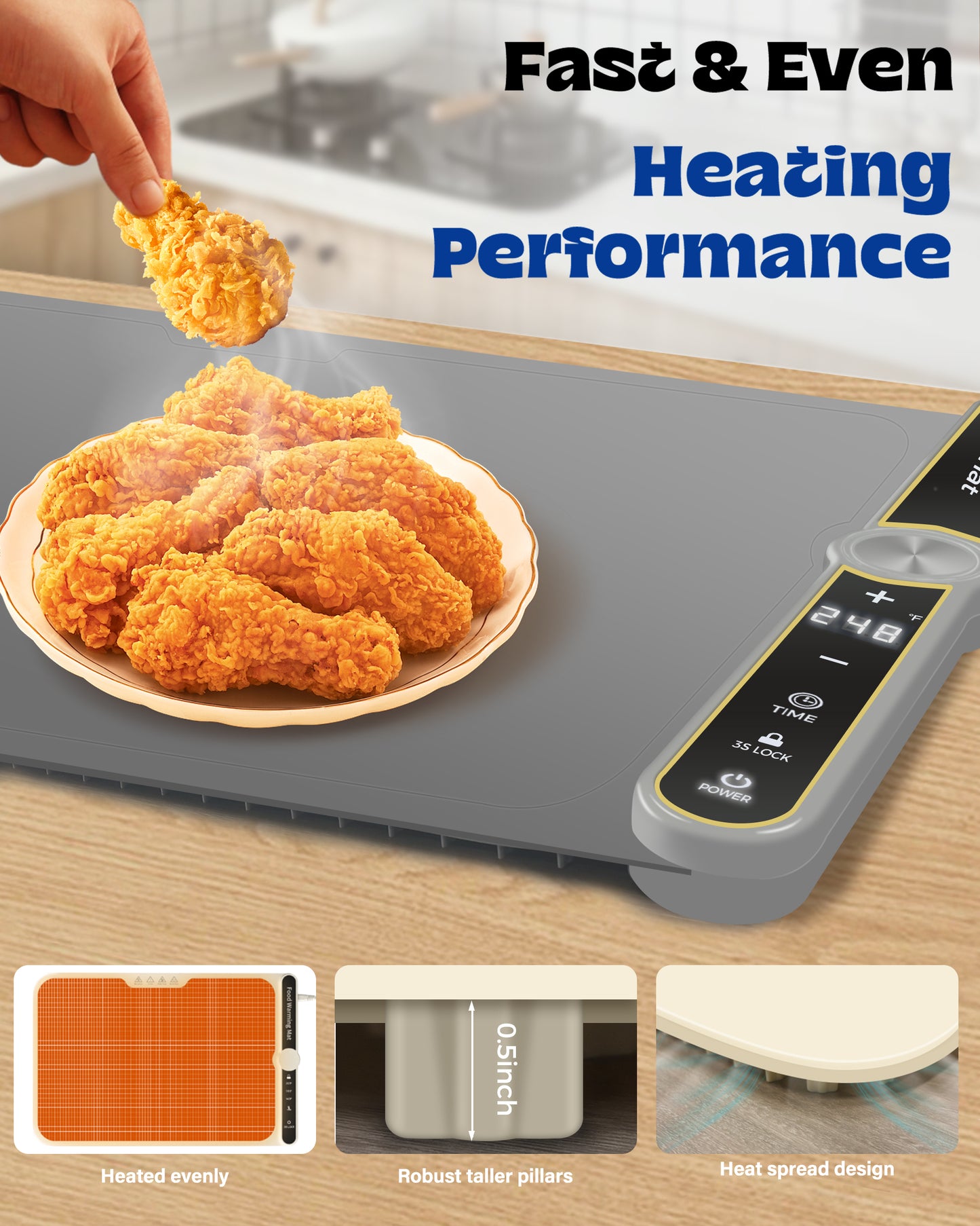 Silicone Food Warming Mat(XL)